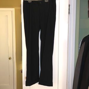 Banana Republic Lined Wool Dress Pants Pin Stripes